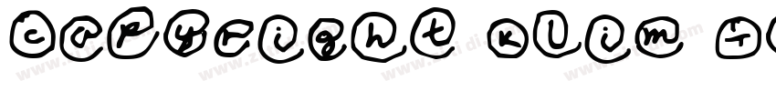 Copyright Klim Type字体转换 Copyright Klim Type字体转换